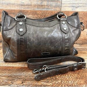 Frye Dark Brown Leather Satchel